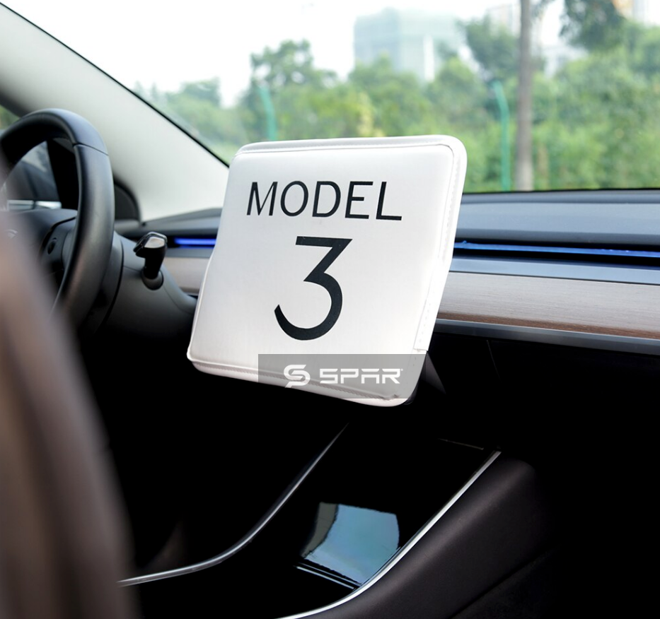WHITE SCREEN SLEEVE COVER FOR TESLA MODEL 3