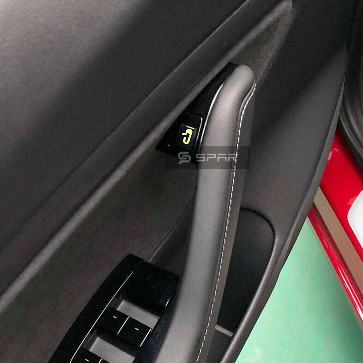 ملصقات "الباب مفتوح" بالون فسفوري عاكس لسيارة من نوع تيسلا الطراز 3