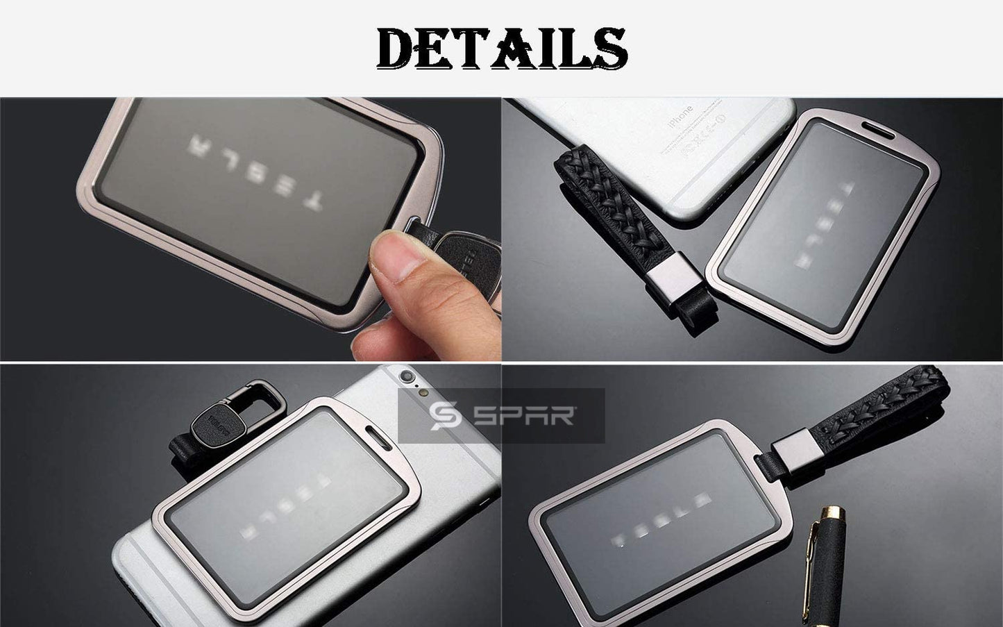 SKY BLUE LUXURY KEY CARD CASE FOR TESLA MODEL S-3-X-Y