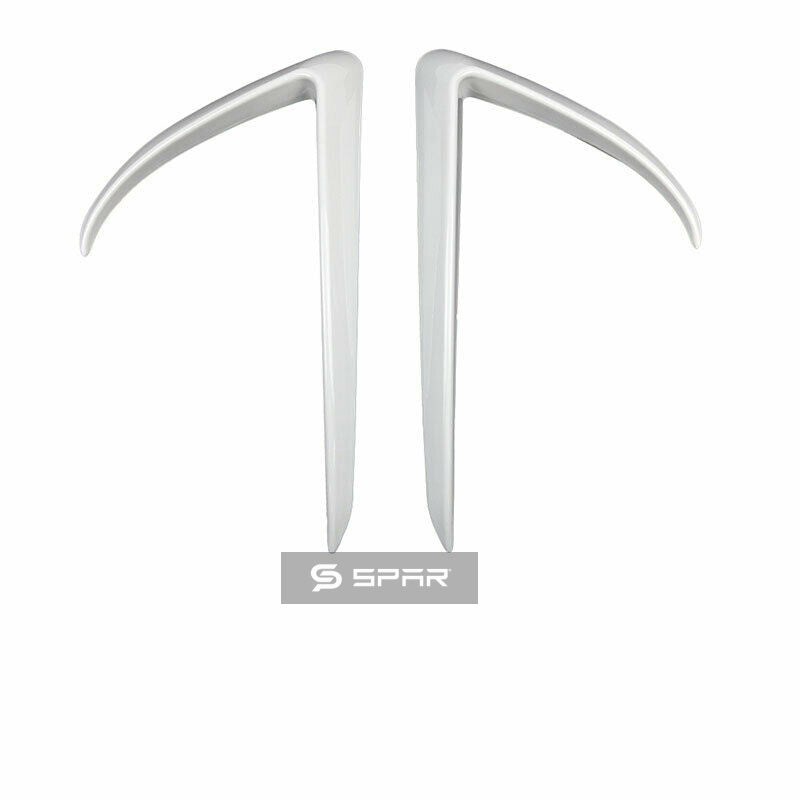 PEARL WHITE FRONT FOG LIGHT TRIMS FOR TESLA MODEL 3-Y