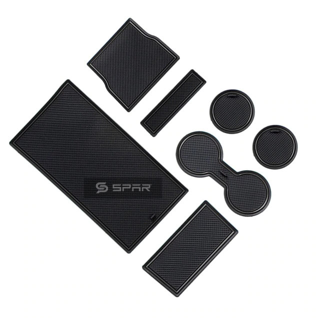 BLACK INTERIOR LINER MATS SET (7 PCS.) FOR TESLA MODEL 3-Y