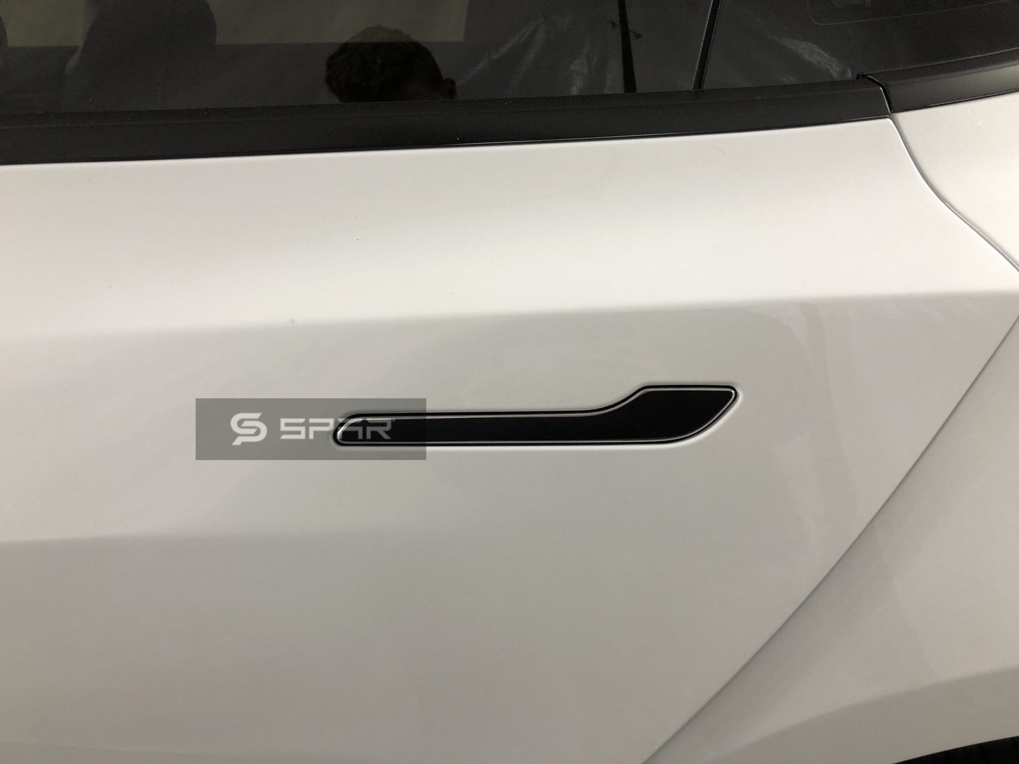MATTE BLACK DOOR HANDLE MOLDED COVERS SET FOR TESLA MODEL 3-Y