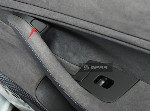 MATTE BLACK DOOR BUTTON MOLDED COVERS KIT FOR TESLA MODEL 3-Y