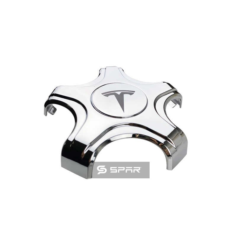 CHROME FIVE-CLAW WHEEL CENTER HUB CAP FOR TESLA MODEL 3