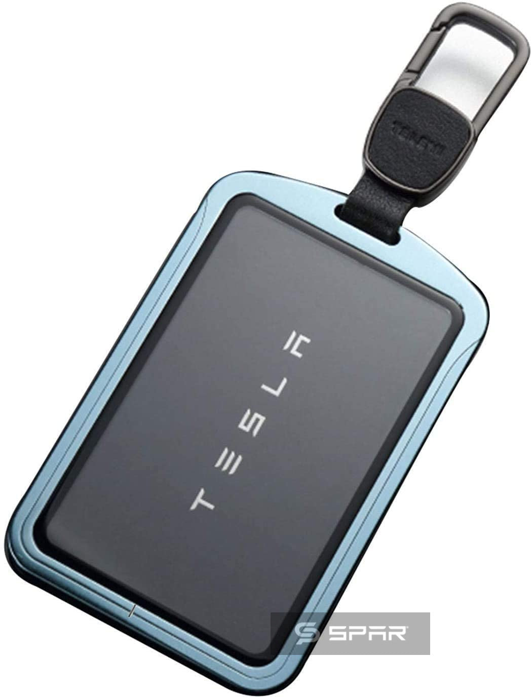 LIGHT BLUE LUXURY KEY CARD CASE FOR TESLA MODEL S-3-X-Y