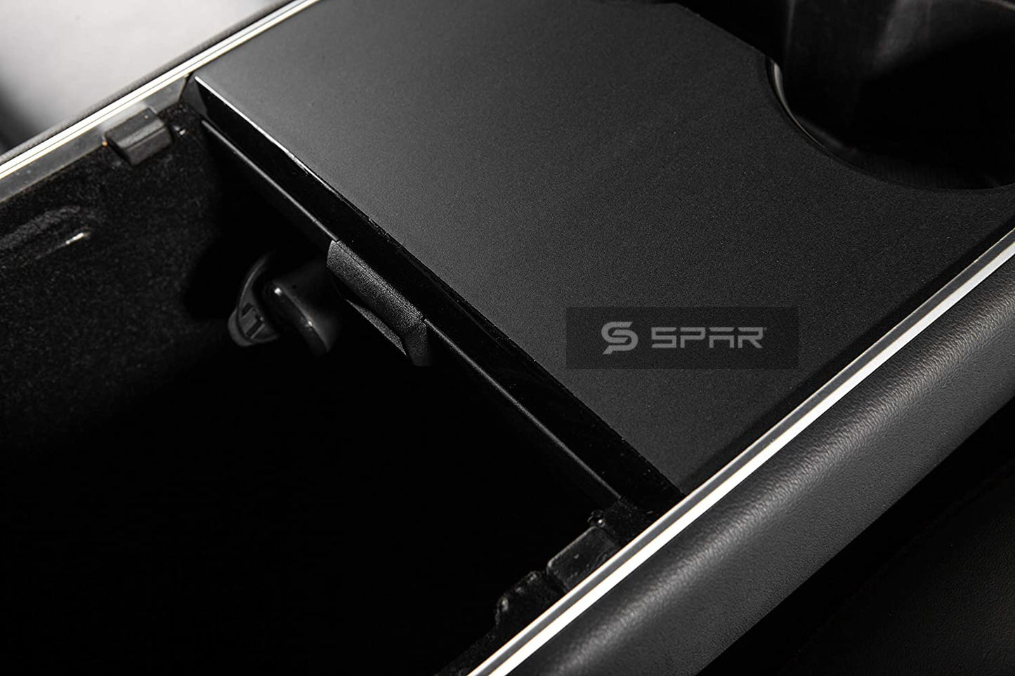 MATTE BLACK CENTER CONSOLE STICKER WRAP KIT FOR TESLA MODEL 3