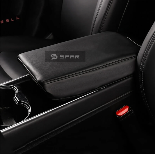 LEATHER ARMREST COVER FOR TESLA MODEL 3-Y