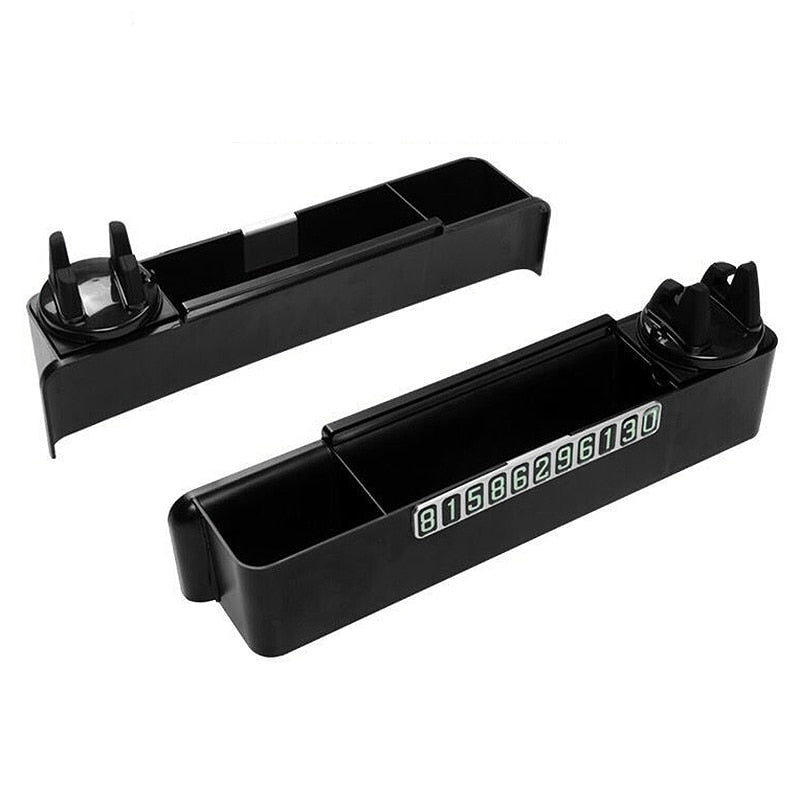 SCREEN MOUNTED UNIVERSAL PHONE HOLDER WITH STORAGE COMPARTMENT FOR TESLA MODEL 3