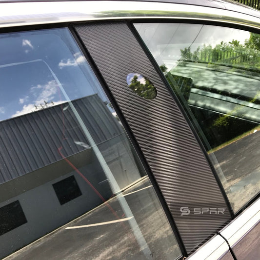 CARBON FIBER EXTERIOR CENTER MODULE WRAP KIT FOR TESLA MODEL 3/Y