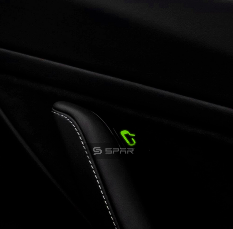 ملصقات "الباب مفتوح" بالون فسفوري عاكس لسيارة من نوع تيسلا الطراز 3