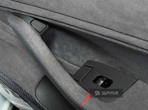 MATTE BLACK WINDOW SWITCH COVERS KIT FOR TESLA MODEL 3-Y