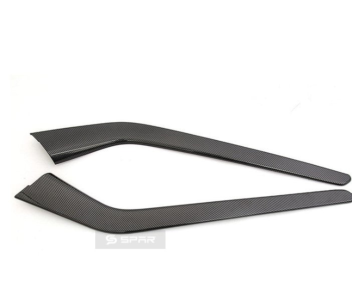 CARBON FIBER CENTER CONSOLE SIDE PANEL MOLDED TRIMS FOR TESLA MODEL 3