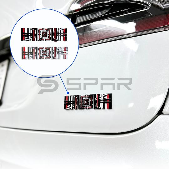 Plaid Logo Emblem for Tesla Model S/3/X/Y