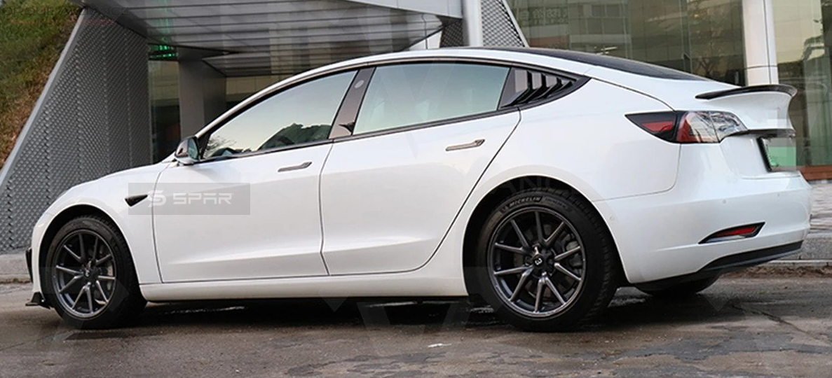 GLOSSY BLACK CHROME DELETE KIT V5 FOR TESLA MODEL 3-Y