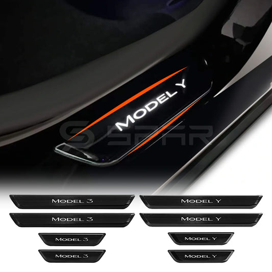 Illuminated Door Sills for Tesla Model 3-Y