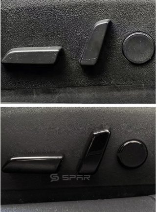 MATTE BLACK SEAT ADJUSTING BUTTON TRIMS FOR TESLA MODEL 3-Y