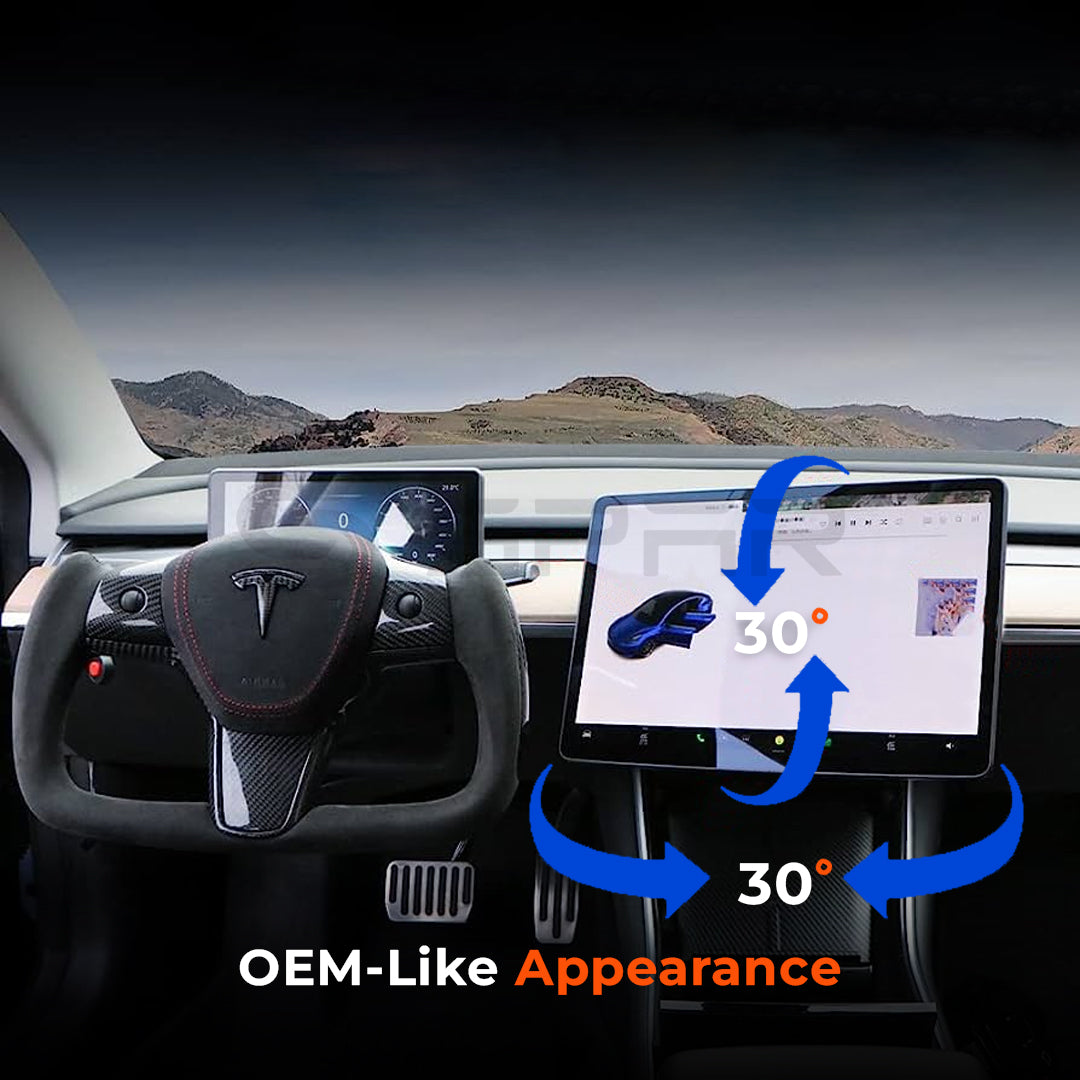 ذراع تثبيت لشاشة السيارة قابل درجة لسيارة من نوع تيسلا الطراز (3/Y)