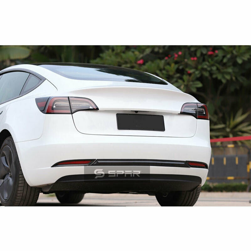 CARBON FIBER REAR BUMPER TRIMS KIT FOR TESLA MODEL 3-Y