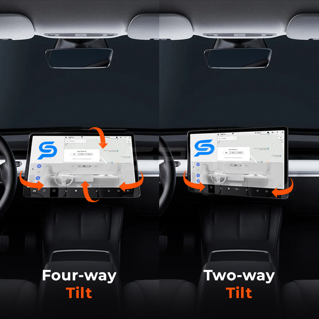 ذراع تثبيت لشاشة السيارة قابل درجة لسيارة من نوع تيسلا الطراز (3/Y)