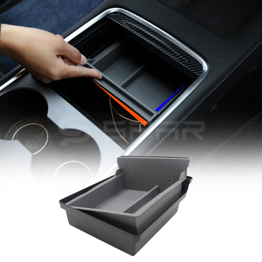 Two-Layer Storage Tray Organizer for Tesla Model 3/Y