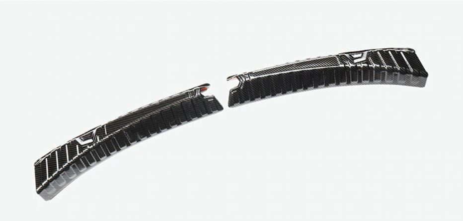 Carbon Fiber Trunk Inner Molding Chrome Delete Applique for Tesla Model 3/Y