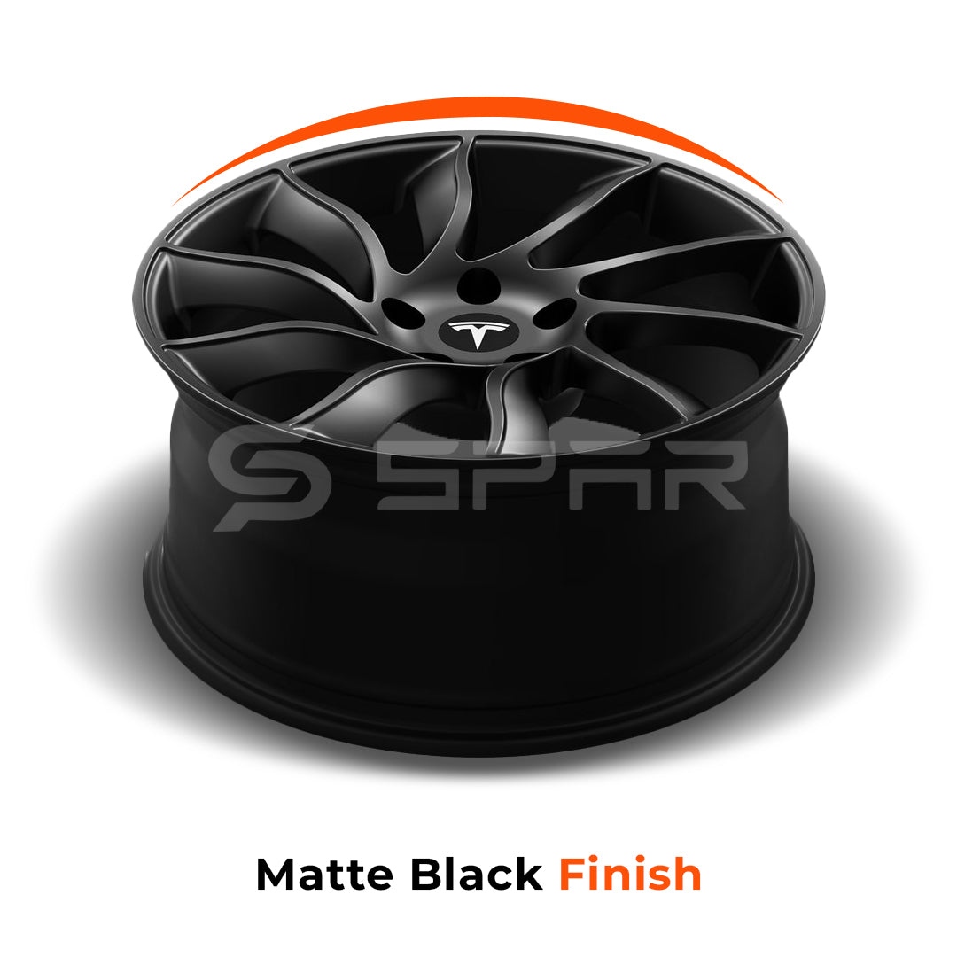 18" Alpha Turbine Wheels (Matte Black) for Tesla Model 3/Y (4 pcs)