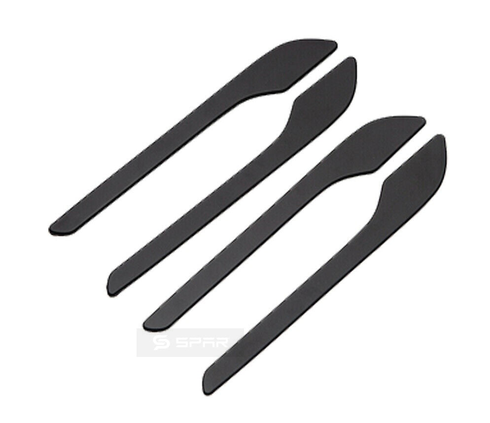 MATTE BLACK DOOR HANDLE MOLDED COVERS SET FOR TESLA MODEL 3-Y
