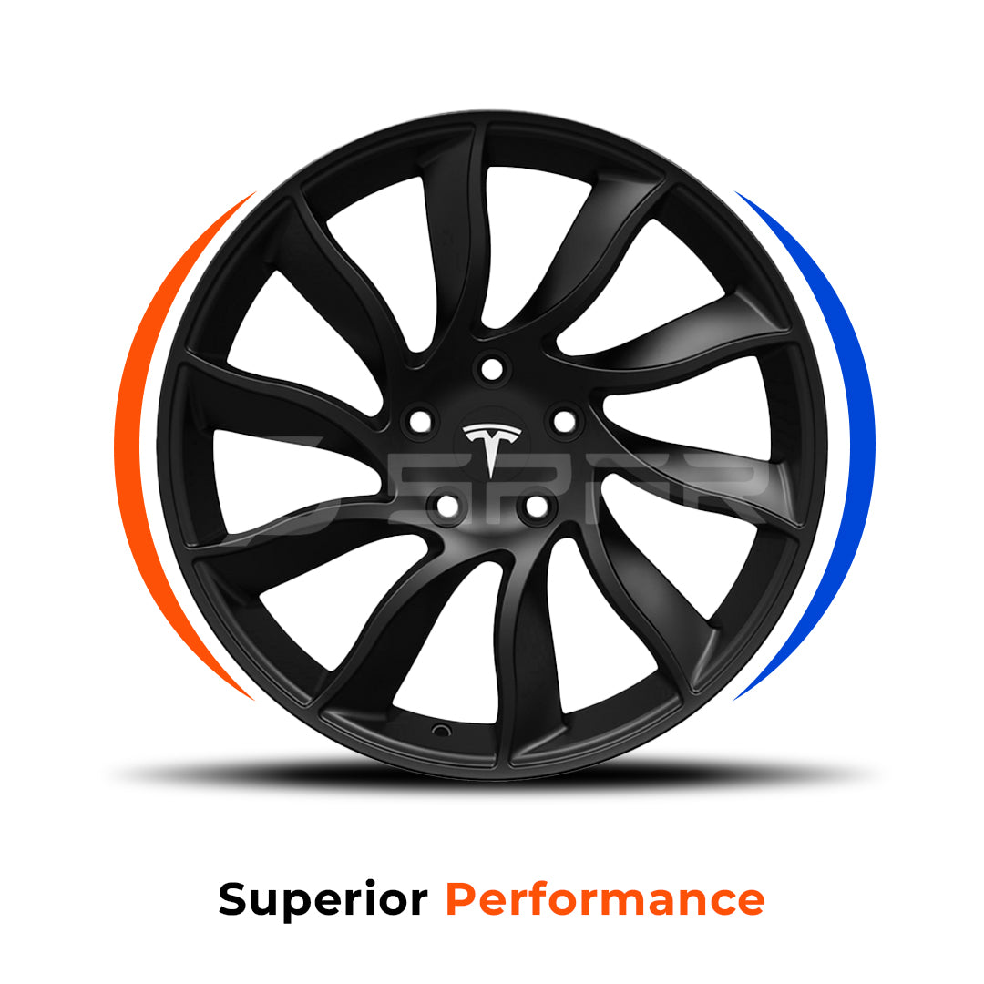 18" Alpha Turbine Wheels (Matte Black) for Tesla Model 3/Y (4 pcs)