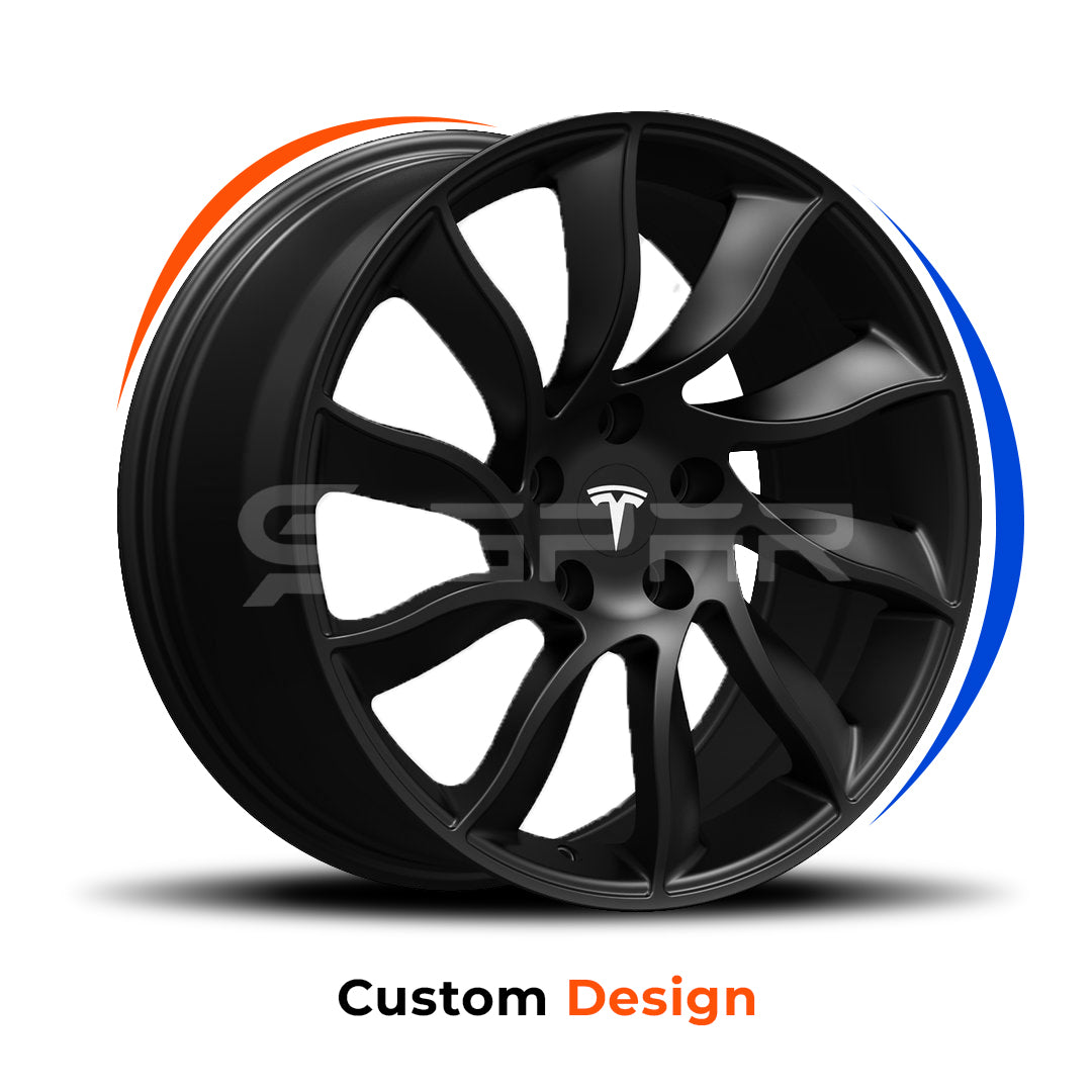 18" Alpha Turbine Wheels (Matte Black) for Tesla Model 3/Y (4 pcs)