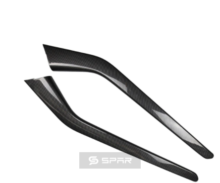 CARBON FIBER CENTER CONSOLE SIDE PANEL MOLDED TRIMS FOR TESLA MODEL 3