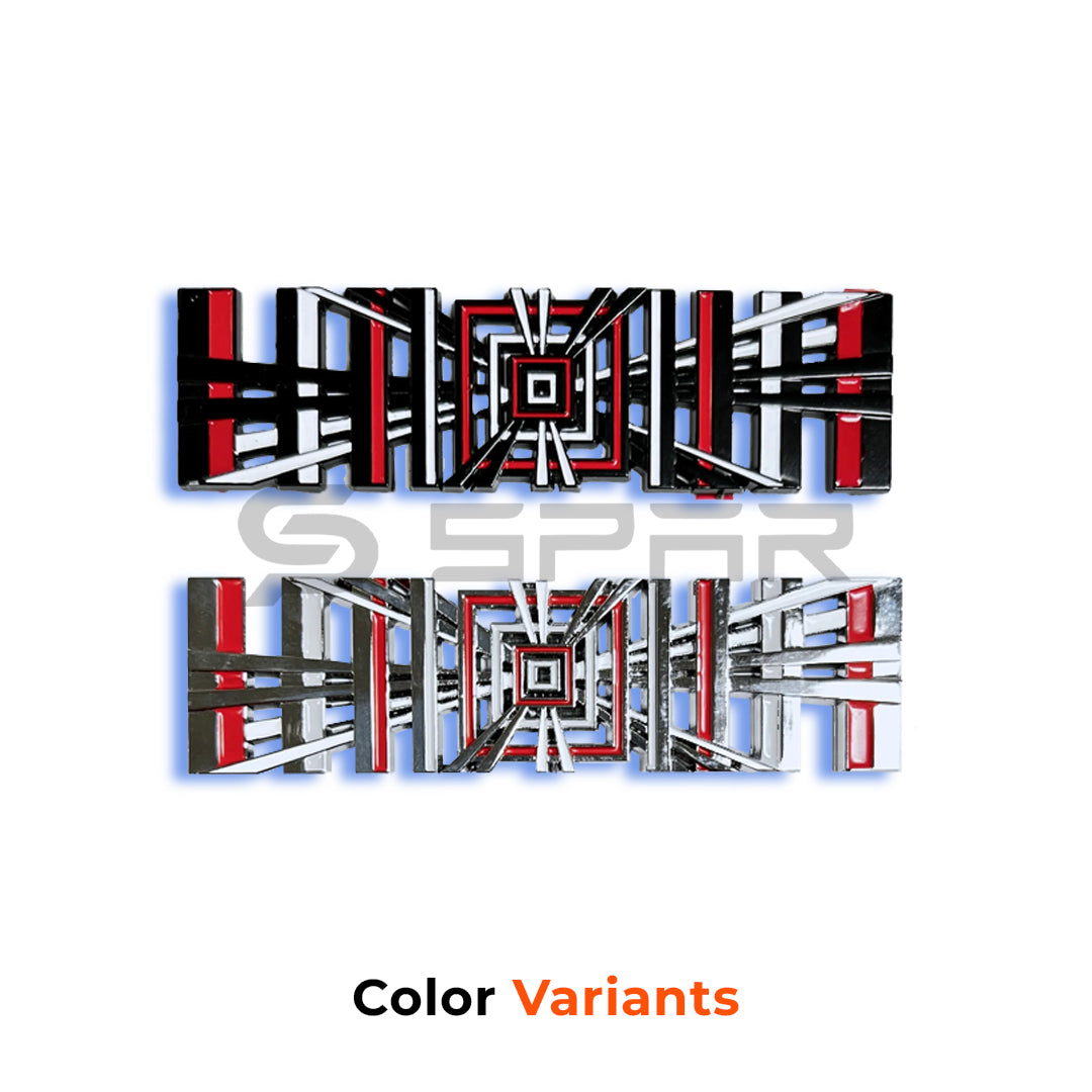 Plaid Logo Emblem for Tesla Model S/3/X/Y