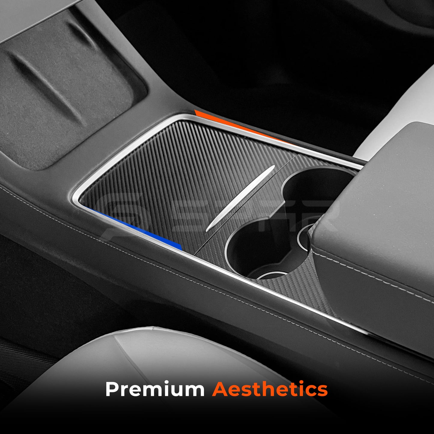 تغليف حماية لامع من الكاربون فايبر (الجيل الثاني) لسيارة من نوع تيسلا الطراز (3/Y)