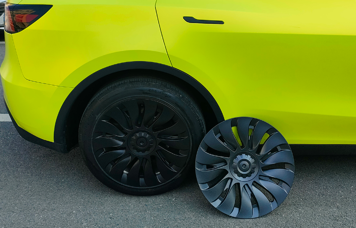 Performance Aero Turbine Wheel Caps 19" for Tesla Model Y (Matte Black)