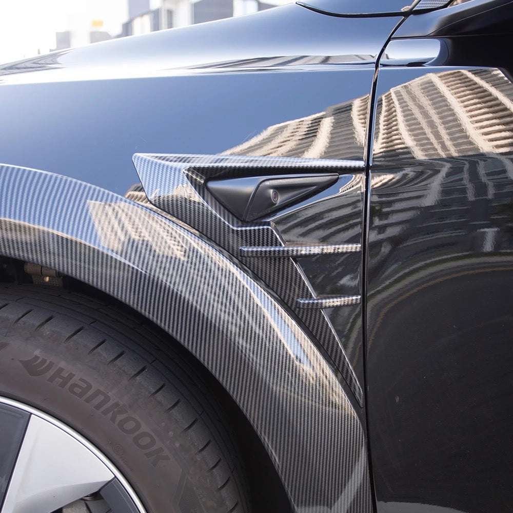 Carbon Fiber Shark Camera Trim Accents for Tesla Model Y