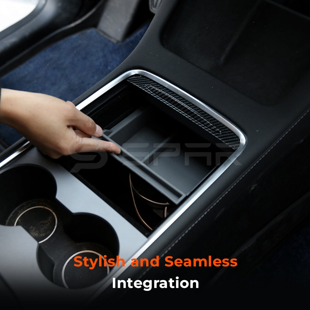Two-Layer Storage Tray Organizer for Tesla Model 3/Y