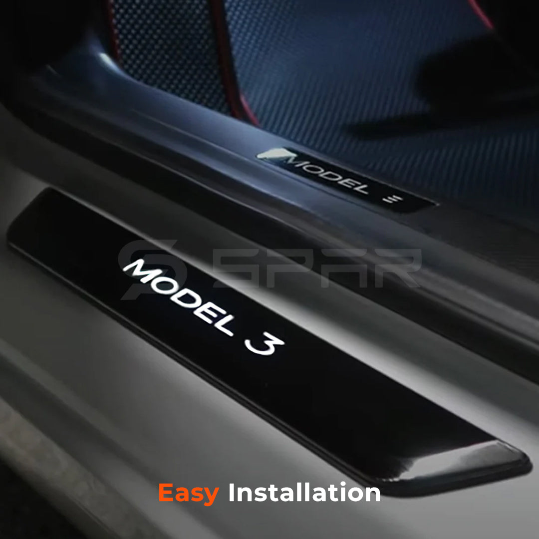 Illuminated Door Sills for Tesla Model 3-Y