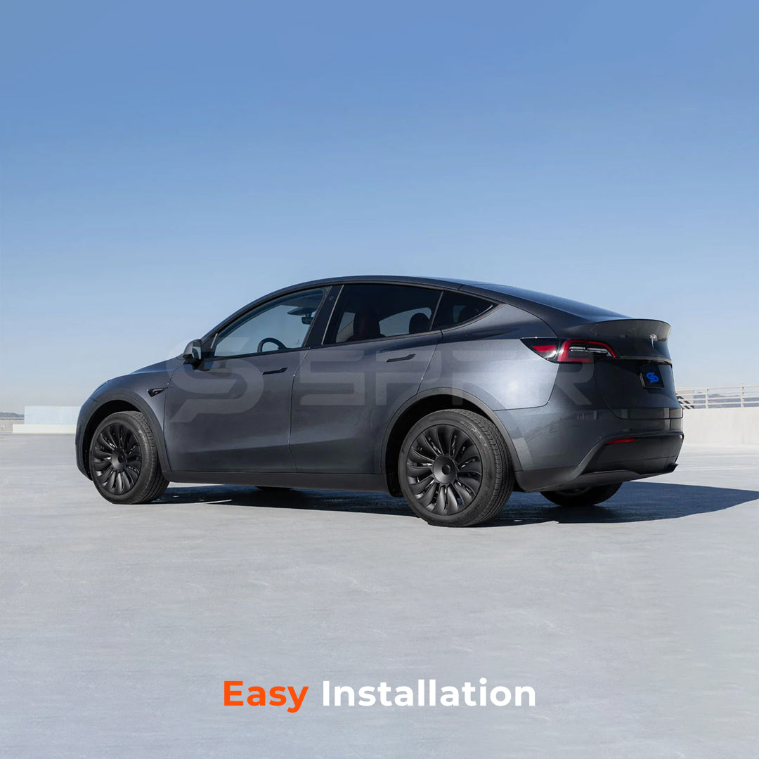 Performance Aero Turbine Wheel Caps 19" for Tesla Model Y (Matte Black)