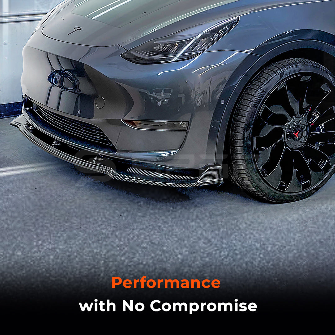 Carbon Fiber Front Lip Spoiler for Tesla Model Y