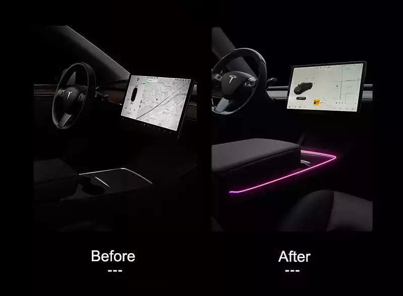 عدة اضاءة محيطية (الاصدار 2) سيارة من نوع تيسلا الطراز (3/Y)