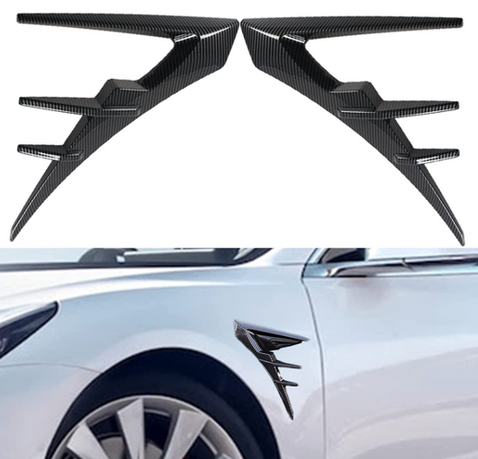 Carbon Fiber Shark Camera Trim Accents for Tesla Model Y