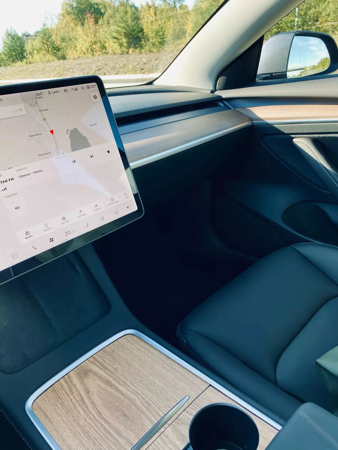 Wooden Center Console Wrap (Gen. 2) for Tesla Model 3/Y