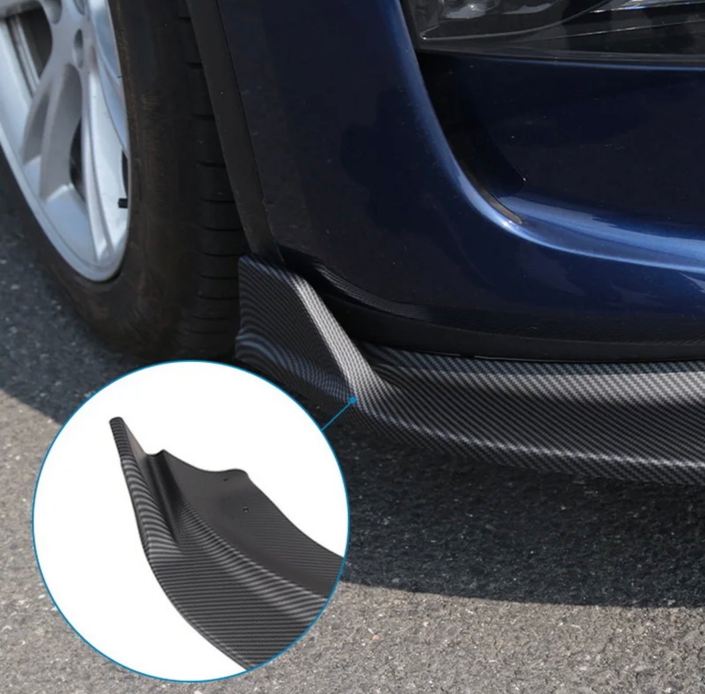 Carbon Fiber Front Lip Spoiler for Tesla Model Y