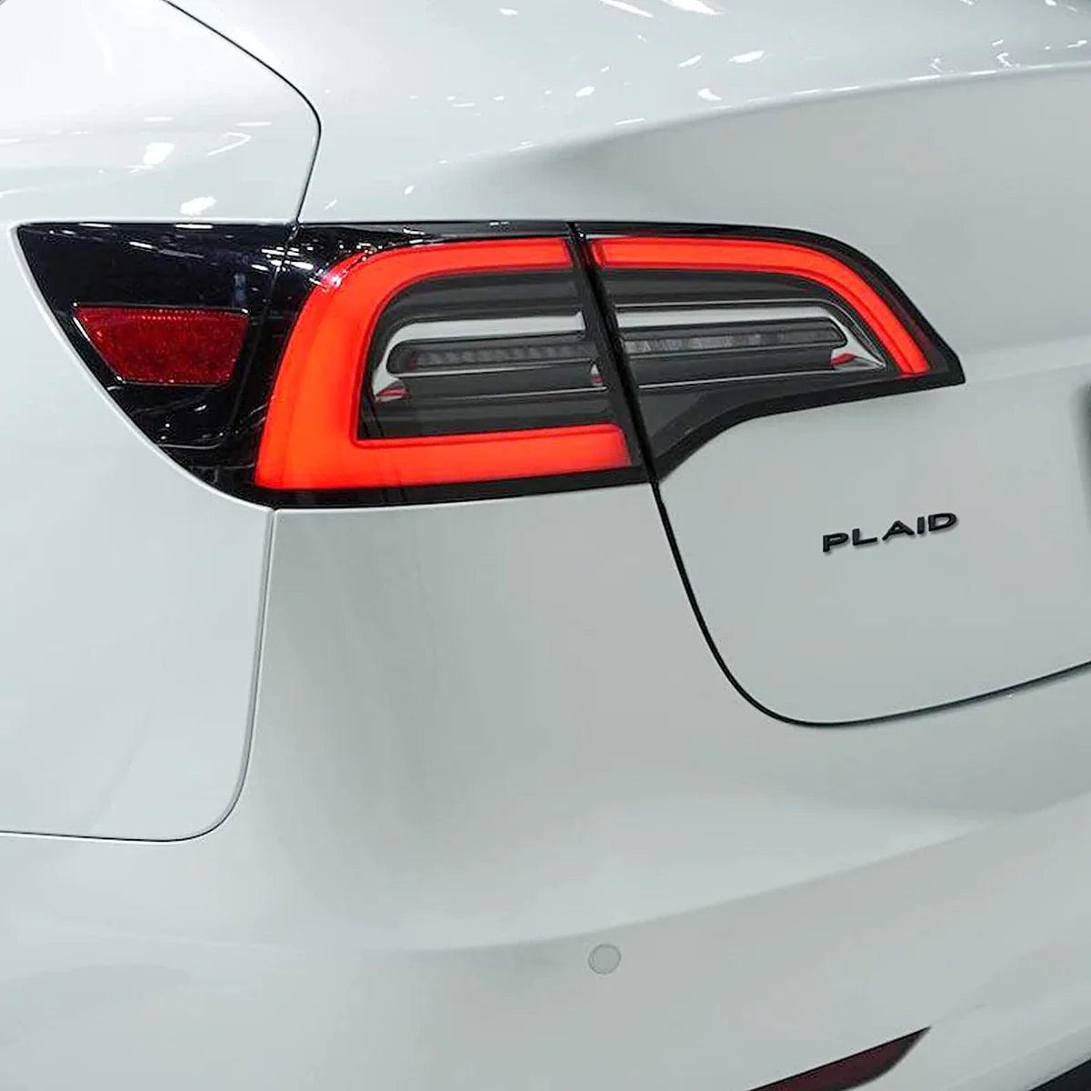 Plaid Letter Emblem for Tesla Model S/3/X/Y