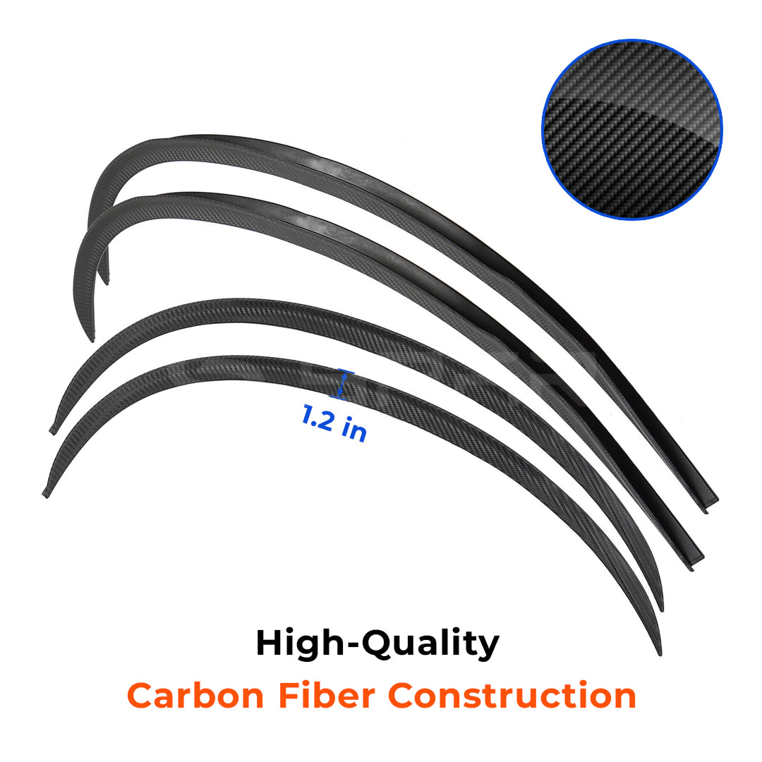 Carbon Fiber Wheel Arch Trim for Tesla Model Y