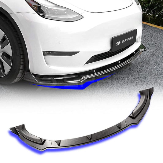 Carbon Fiber Front Lip Spoiler for Tesla Model Y