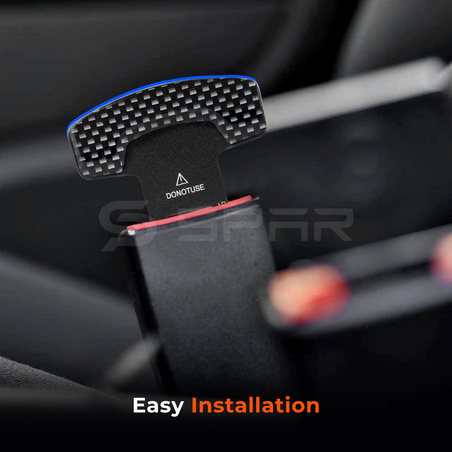 Carbon Fiber Seat Belt Buckle for Tesla Model S/3/X/Y