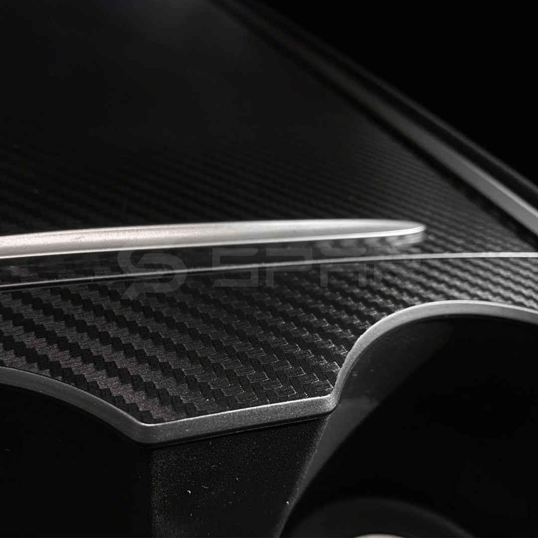 Carbon Fiber Center Console Trims for Tesla Model 3/Y