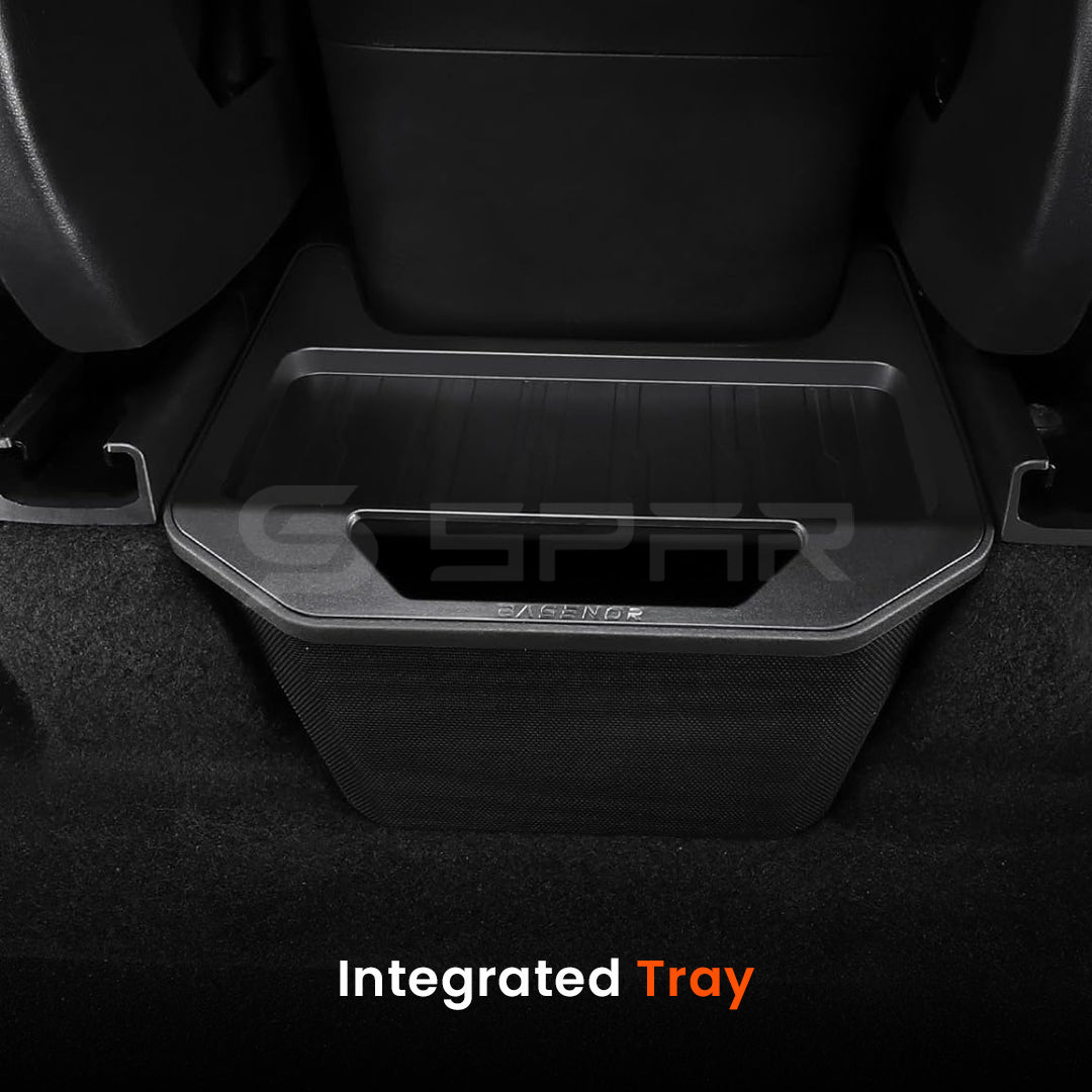Rear Center Storage Box with Tray for Tesla Model Y