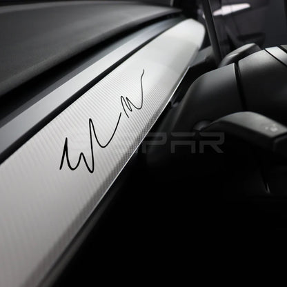 Metal Elon Musk Signature Sticker for Tesla Model S/3/X/Y