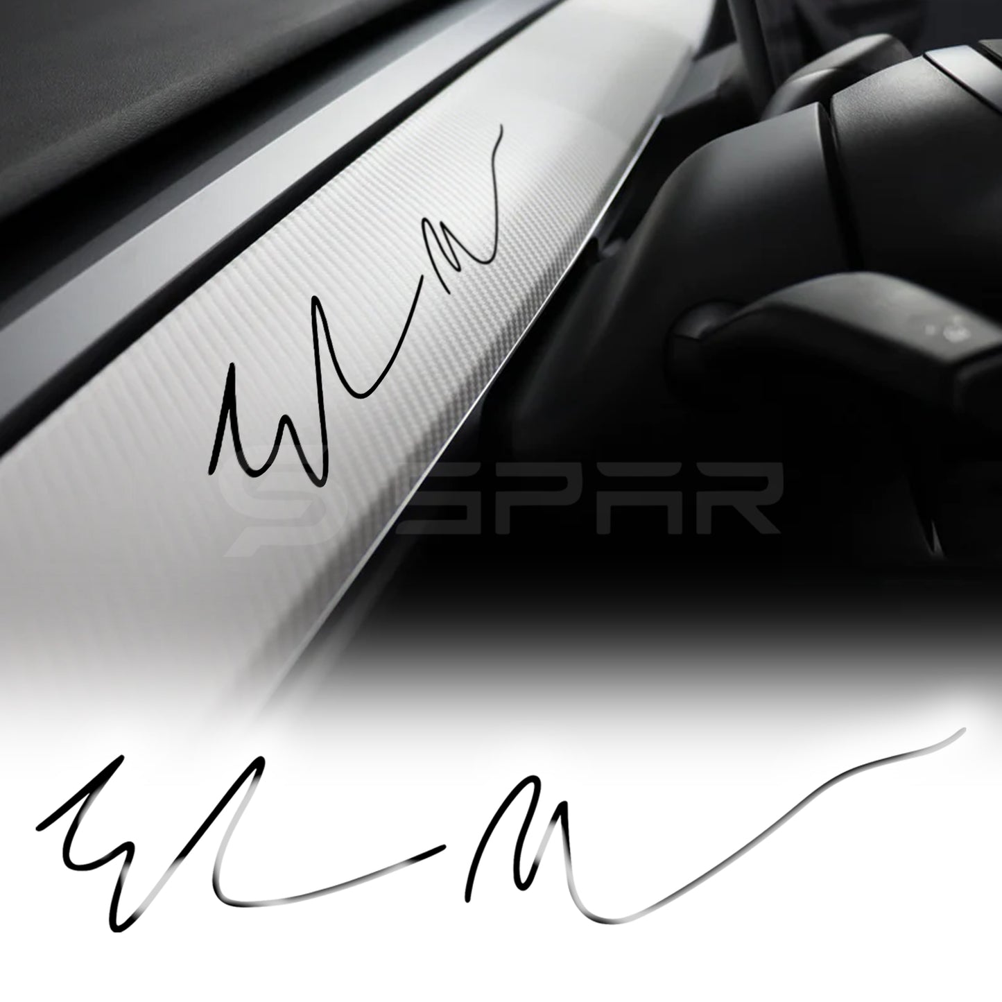 Metal Elon Musk Signature Sticker for Tesla Model S/3/X/Y